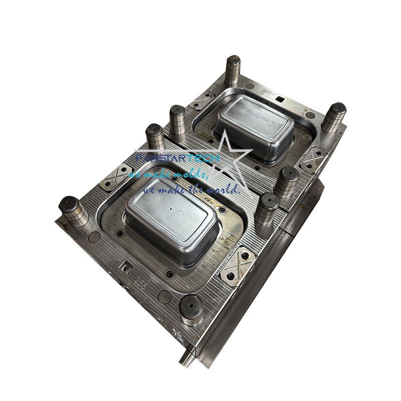 PP材質一次性盒子蓋子二合一 注塑模具 日用品模具注塑廠家